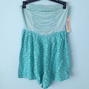 Blue boho tribal roxy romper